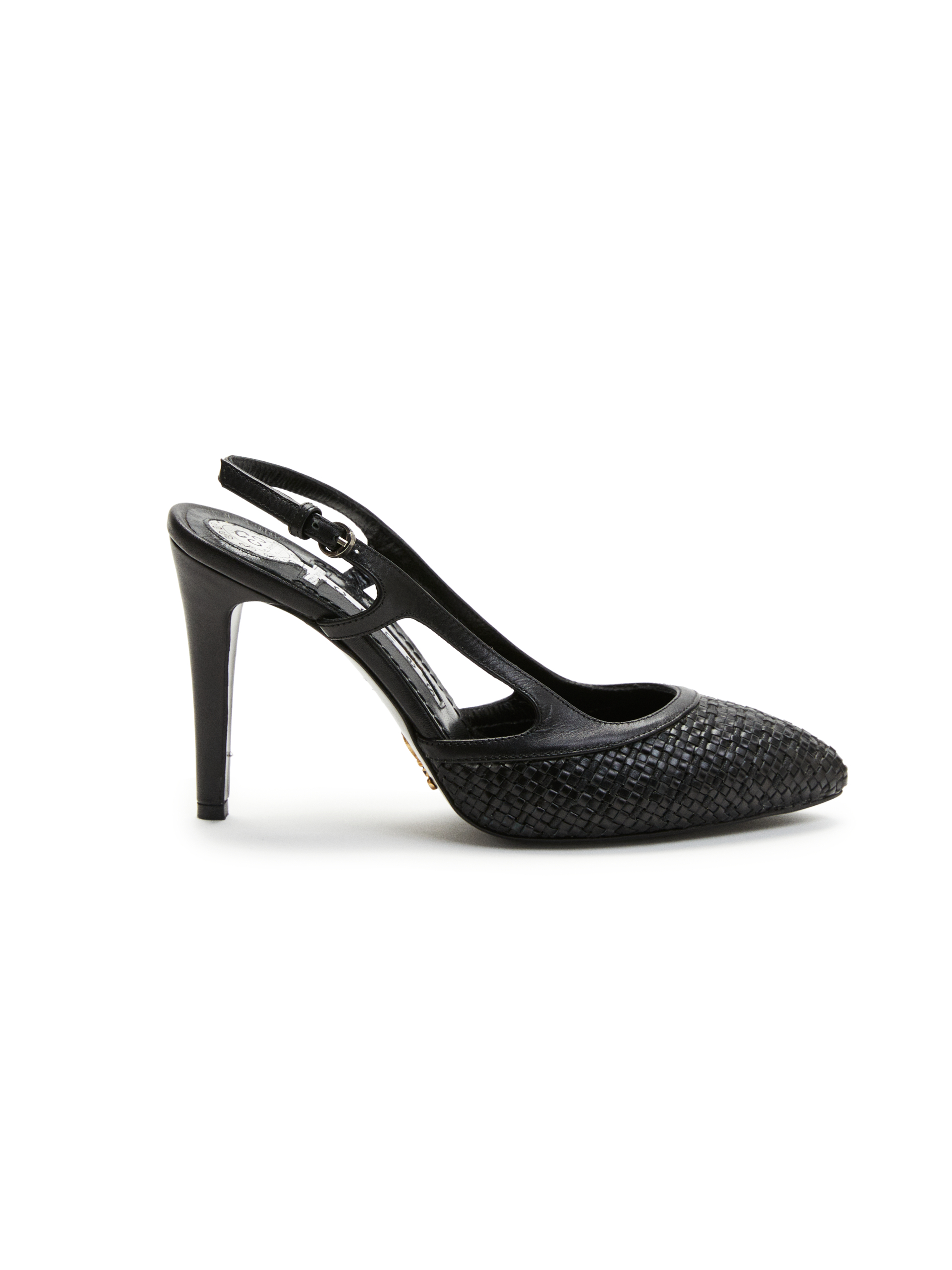 Maddie Black Slingback Stiletto