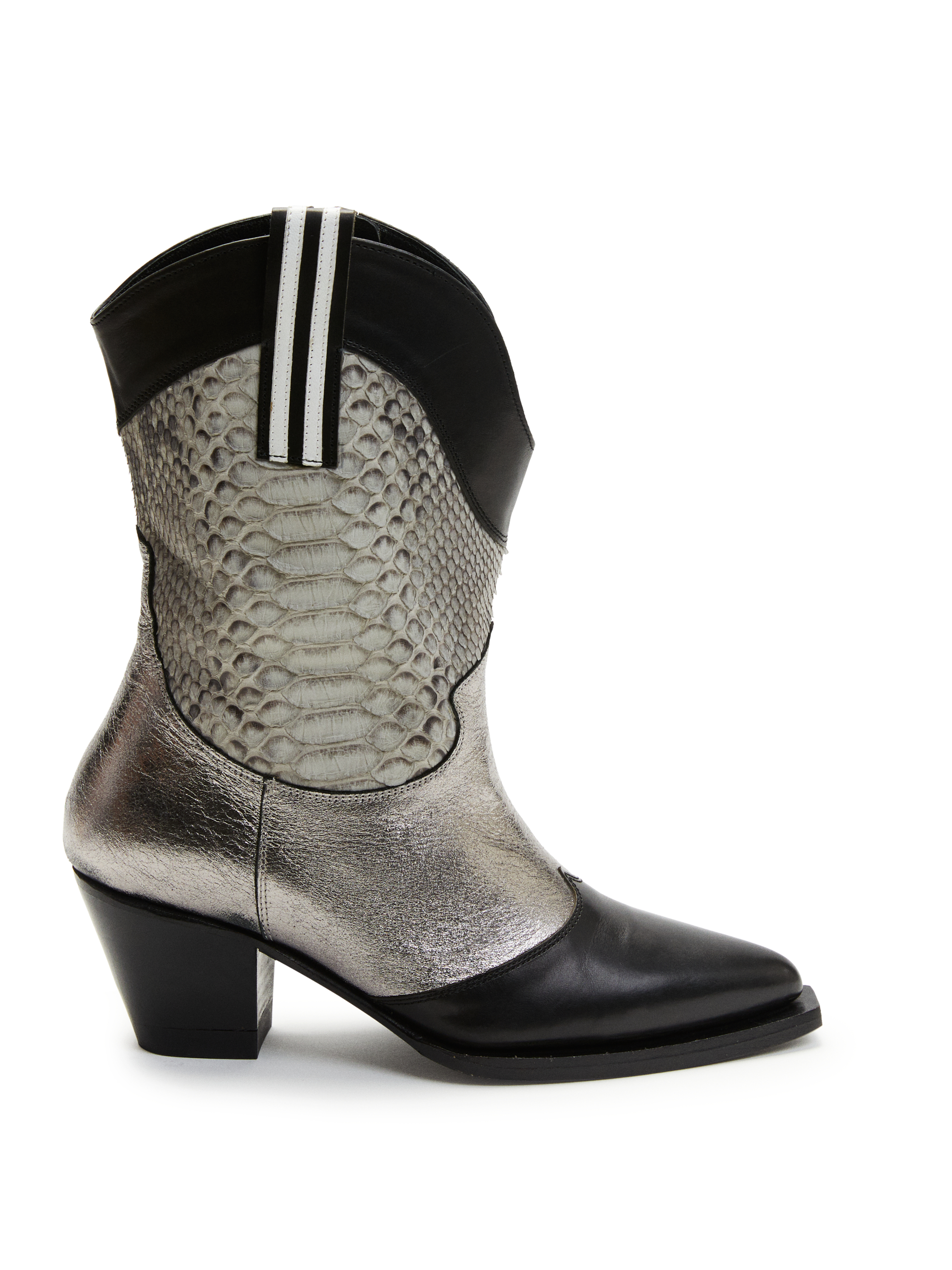 Audace Black Western Boot