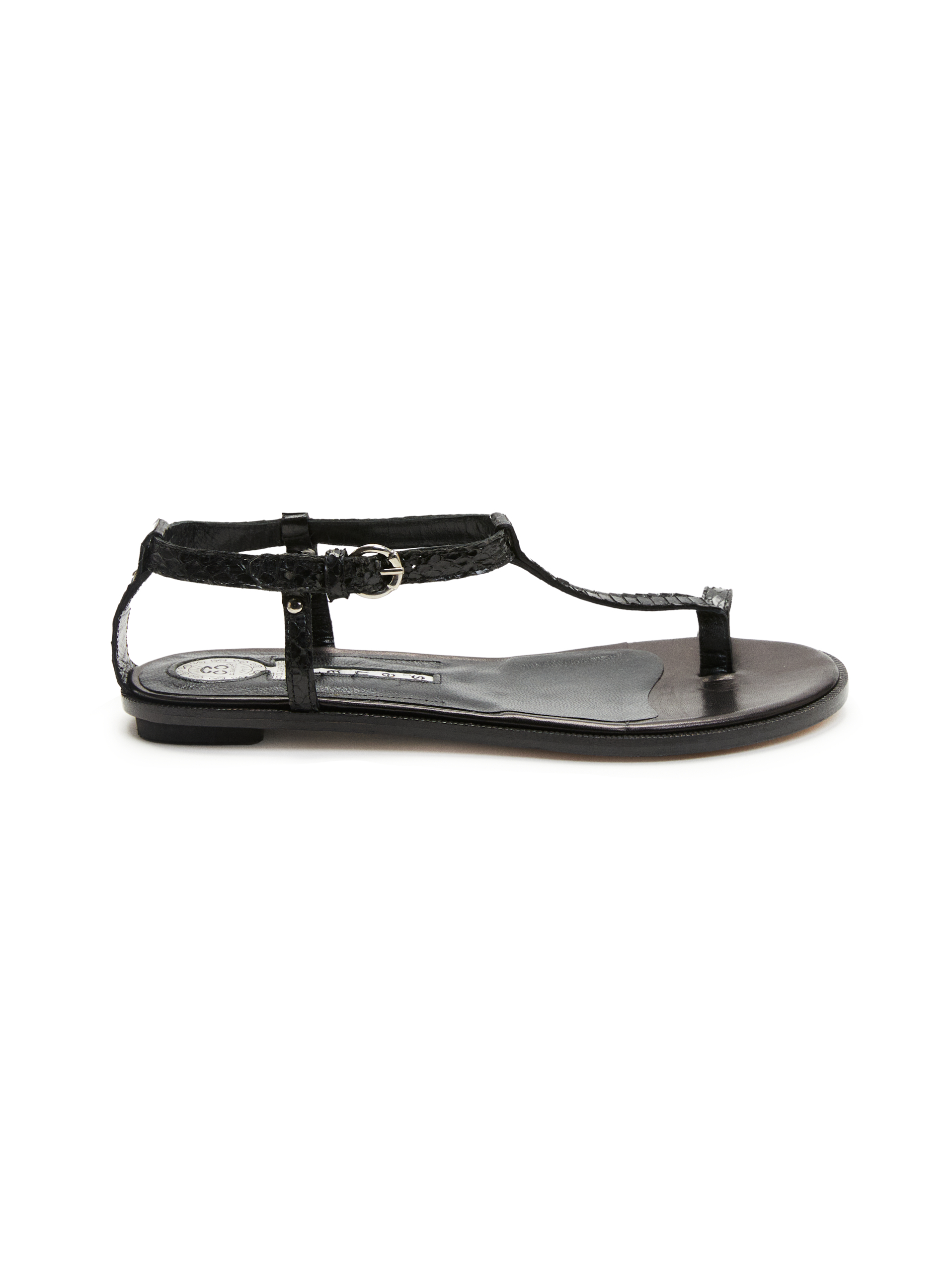 Triple Black Sandal