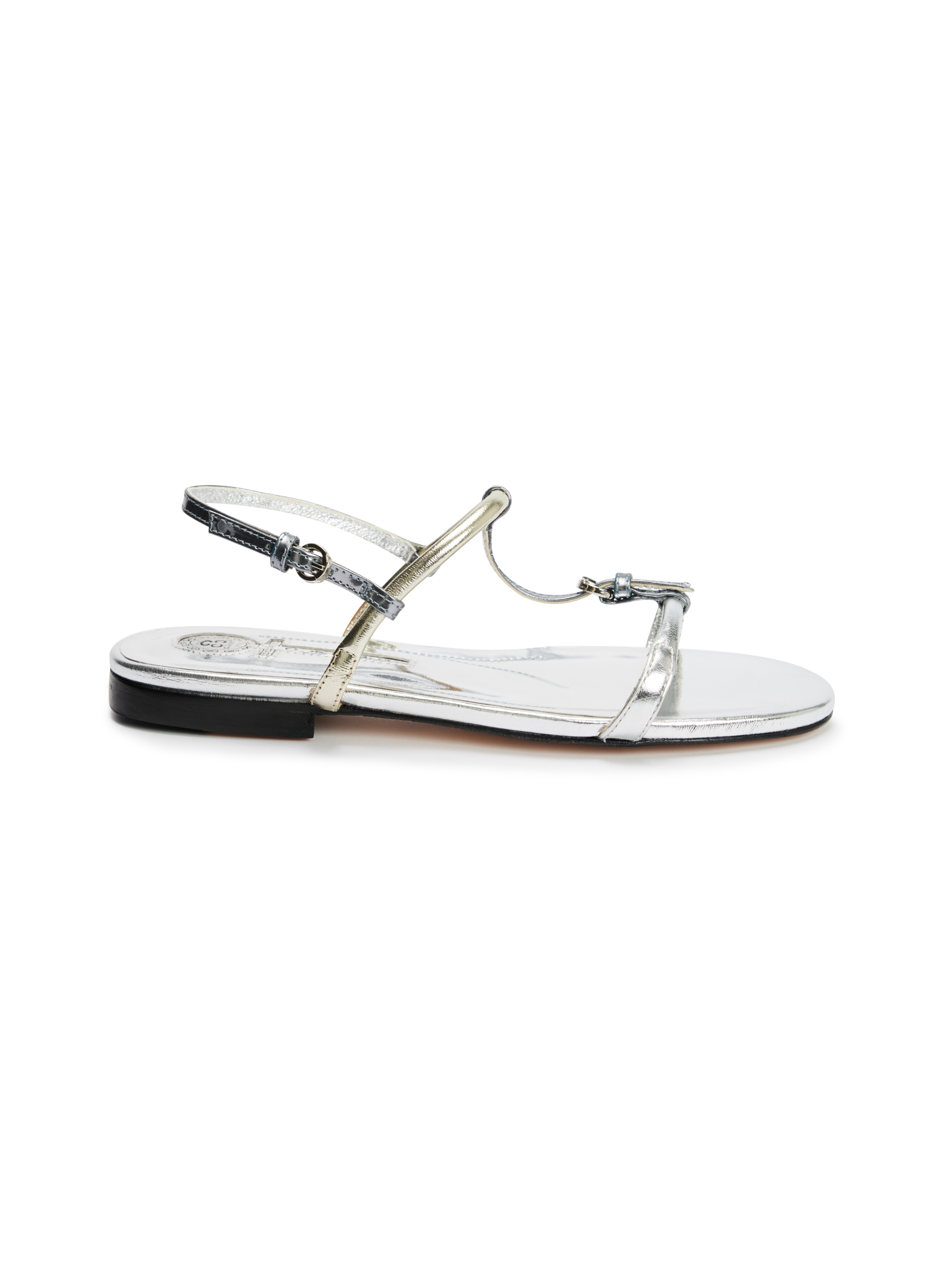 Manarola Shimmery Silver Sandal