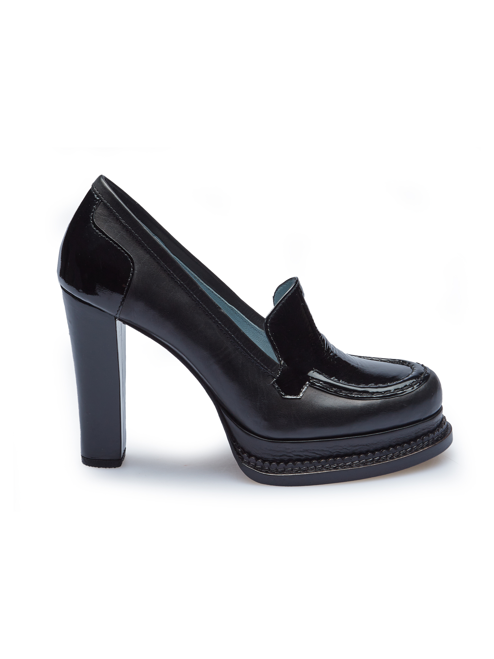 Véronique Black Patent Platform