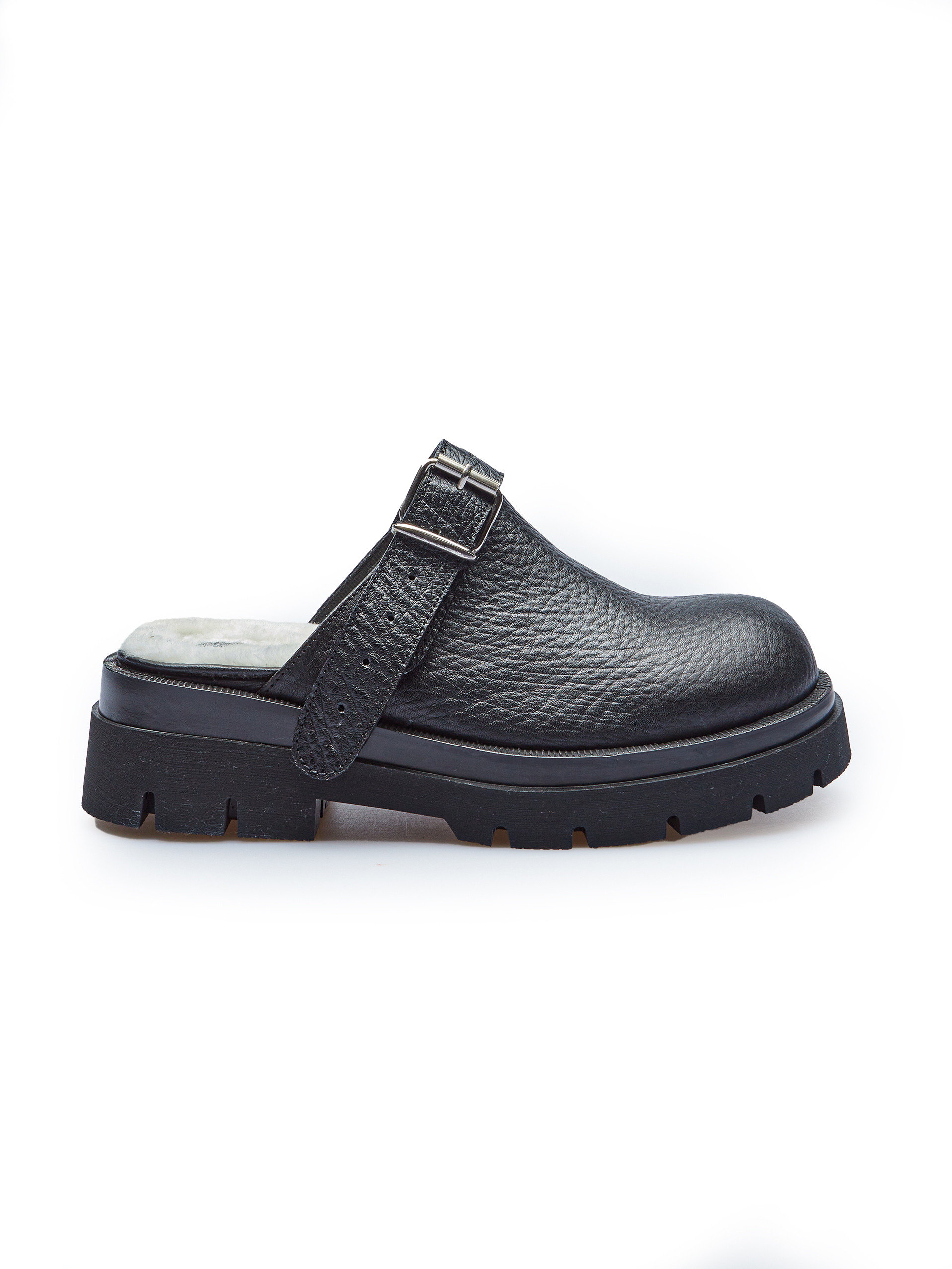 Canes Bouncy Black Furry Sabot