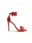 Cleopatra Sandal in Coral Red