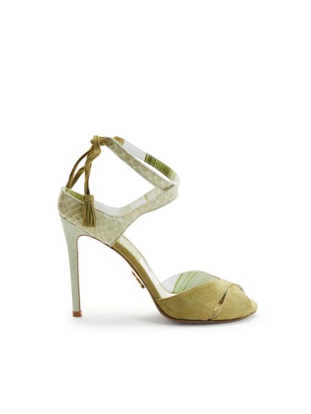 Raisin Sandal in Nile Green