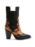 Canes High Western Bootie in Black-Tobacco