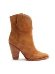 "V" Cowboy Bootie in Tan