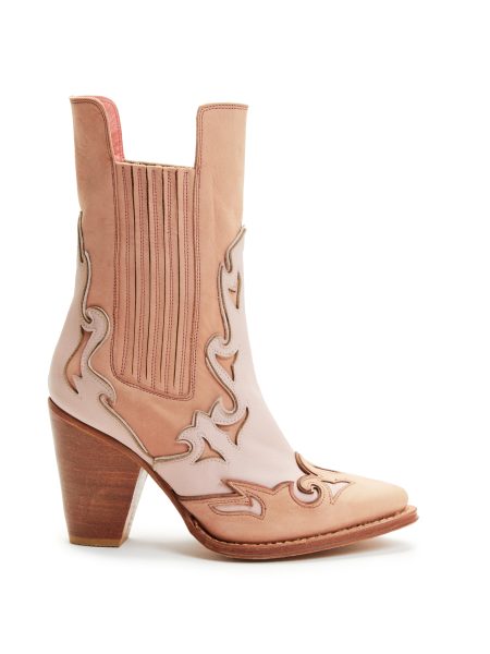 Saint Valentin Western Bootie in Romantic Pink